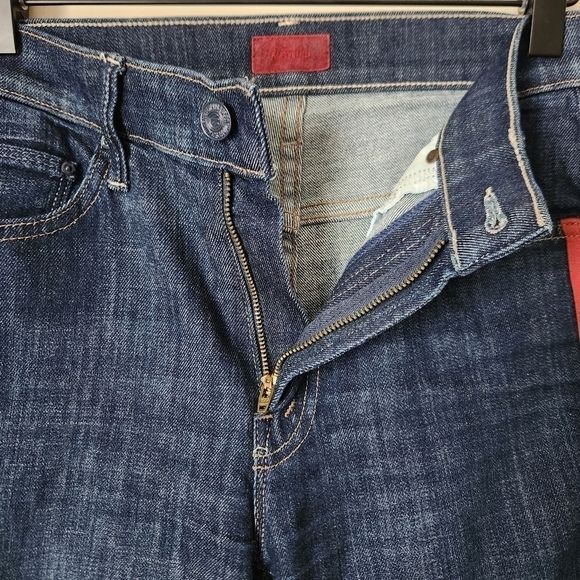 MOTHER | Insider Crop Step Fray Denim Jeans in Speed Racer - Size 25 - Picture 8 of 16